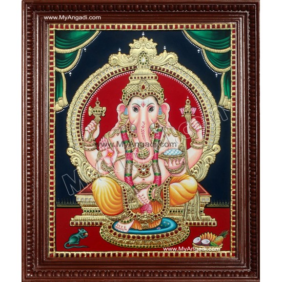 Ganesha Tanjore Painting Ganesha Tanjore Painting