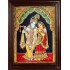 Radha Krishna Embossed Tanjore Painting