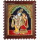 Radha Krishna Embossed Tanjore Painting