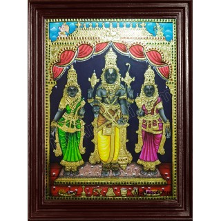 Koodal Azhagar / Kal Azhagar Tanjore Painting