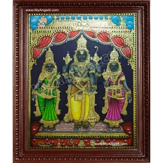 Koodal Azhagar / Kal Azhagar Tanjore Painting