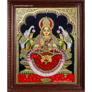 Gaja Lakshmi Tanjore Painting