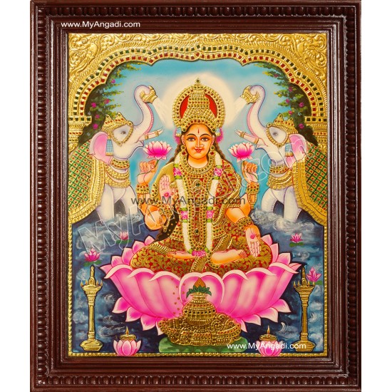 Gaja Laxmi Tanjore Painting