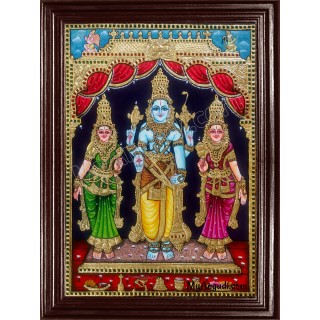 Koodal Azhagar / Kal Azhagar Tanjore Painting