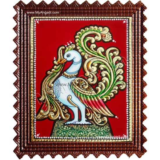 Peacock Tanjore Painting Peacock Tanjore Painting