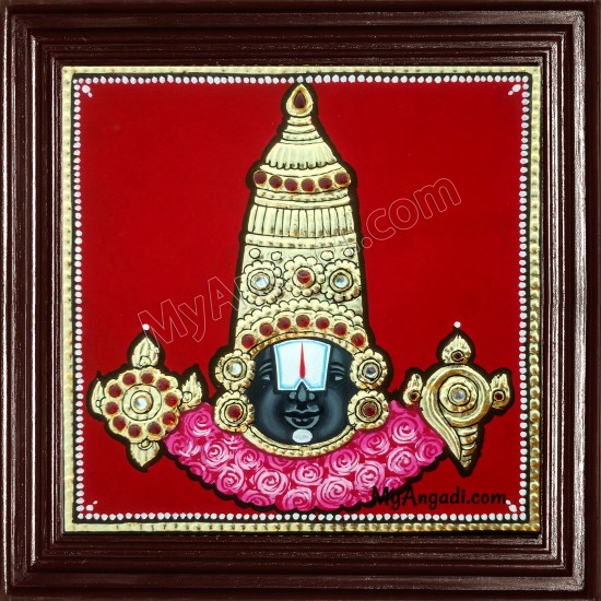 Balaji Face Tanjore Painting Balaji Face Tanjore Painting