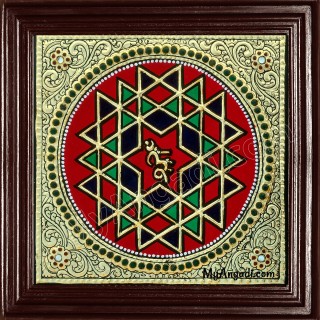 Shree Chakram Tanjore Painting
