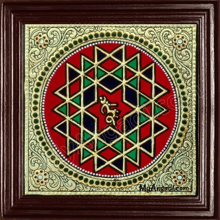 Shree Chakram Tanjore Painting