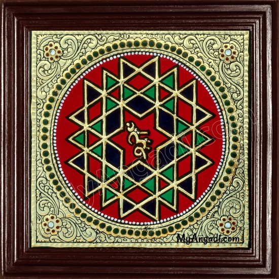Shree Chakram Tanjore Painting Shree Chakram Tanjore Painting