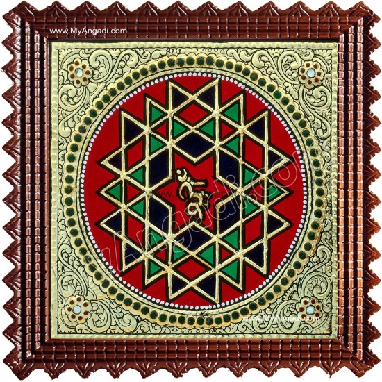 Shree Chakram Tanjore Painting Shree Chakram Tanjore Painting