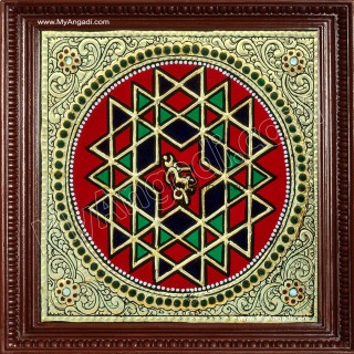 Shree Chakram Tanjore Painting