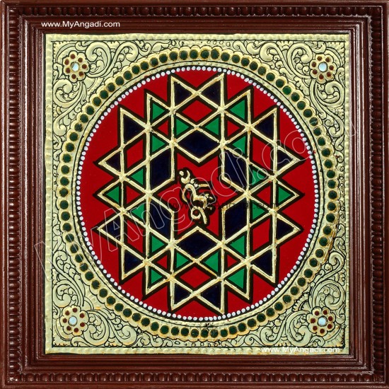 Shree Chakram Tanjore Painting