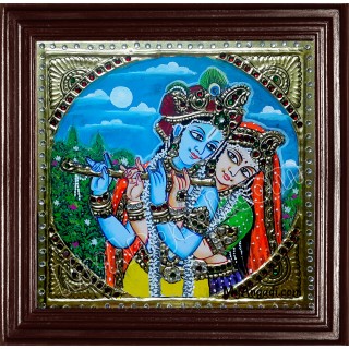 Radha Krishna Tanjore Painting