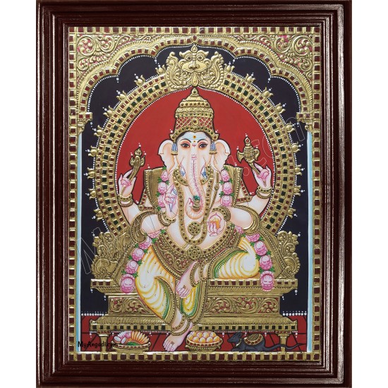 Ganesh Ji Tanjore Painting Ganesh Ji Tanjore Painting