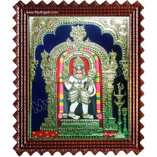 Ashtamsa Sri Varada Anjaneya Tanjore Painting