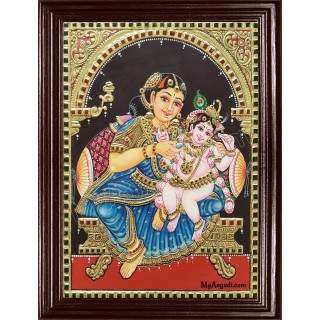 Yasotha Krishna Tanjore Painting