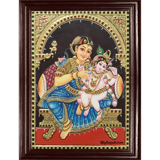 Yasotha Krishna Tanjore Painting Yasotha Krishna Tanjore Painting