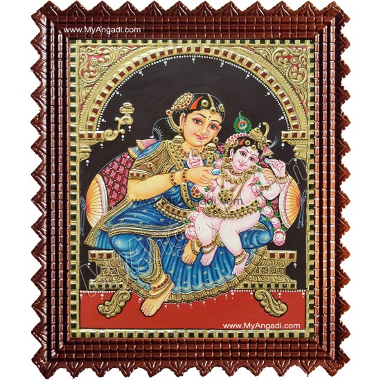 Yasotha Krishna Tanjore Painting Yasotha Krishna Tanjore Painting