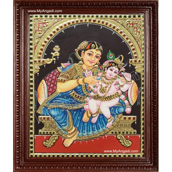 Yasotha Krishna Tanjore Painting Yasotha Krishna Tanjore Painting