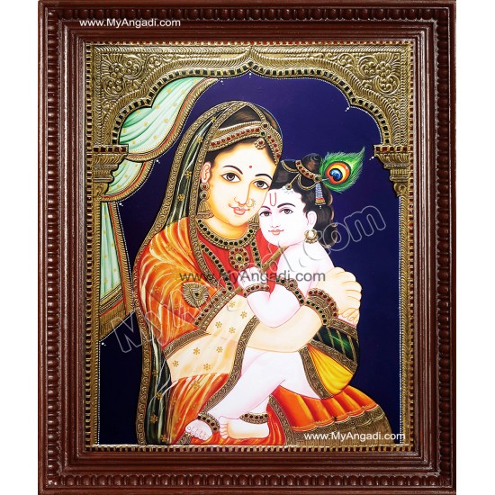 Yasothai Krishna Tanjore Painting