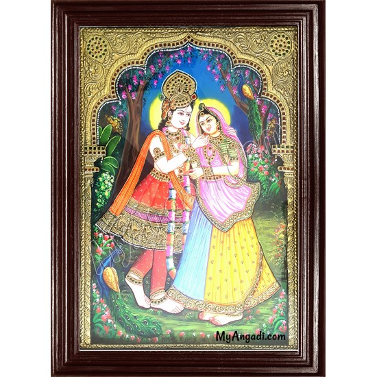 Radha Krishna Tanjore Painting