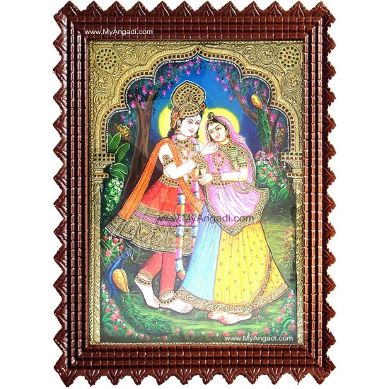 Radha Krishna Tanjore Painting