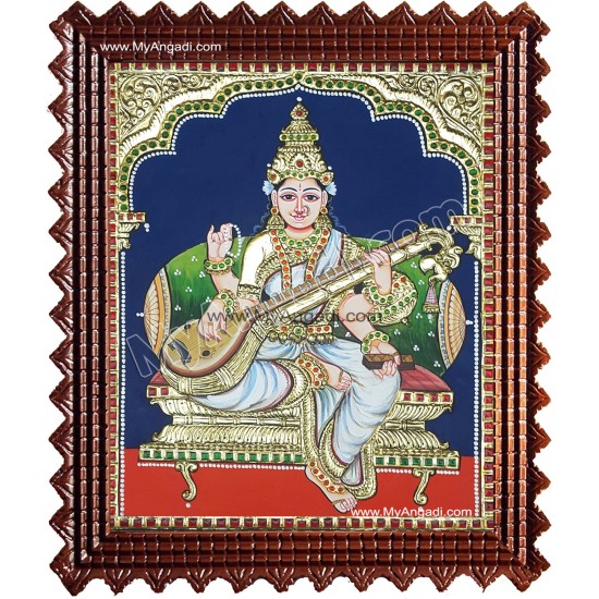 Saraswathi Tanjore Painting