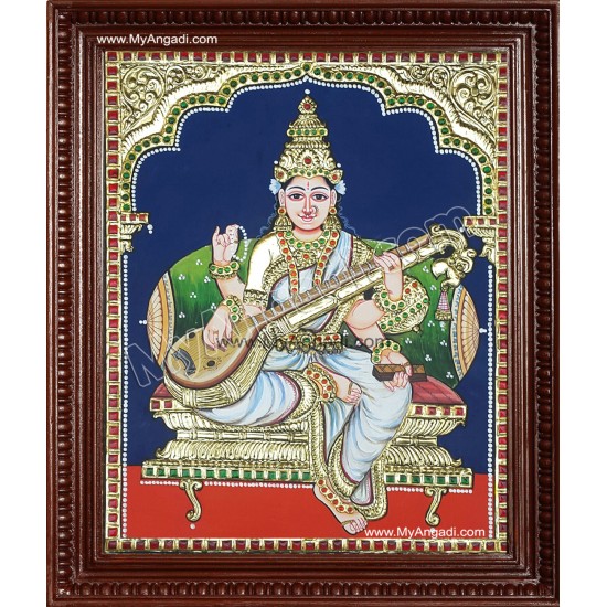 Saraswathi Tanjore Painting