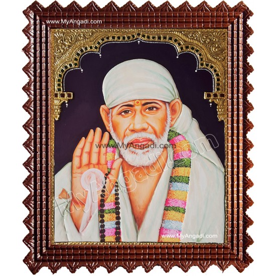 Sai Baba Tanjore Painting Sai Baba Tanjore Painting