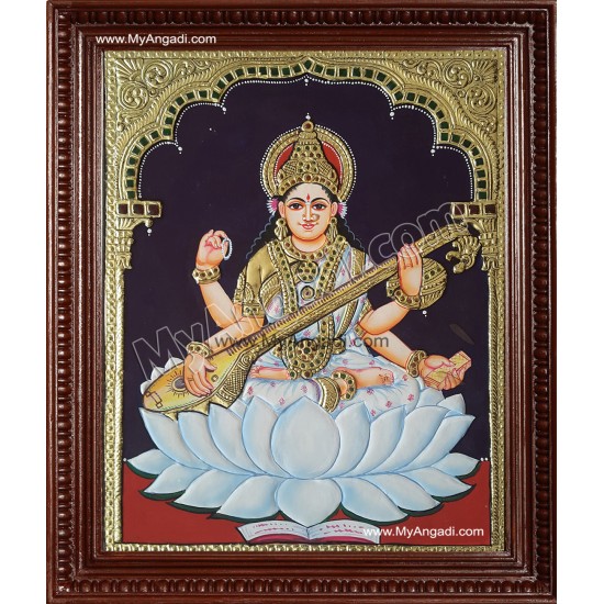 Saraswati Tanjore Painting