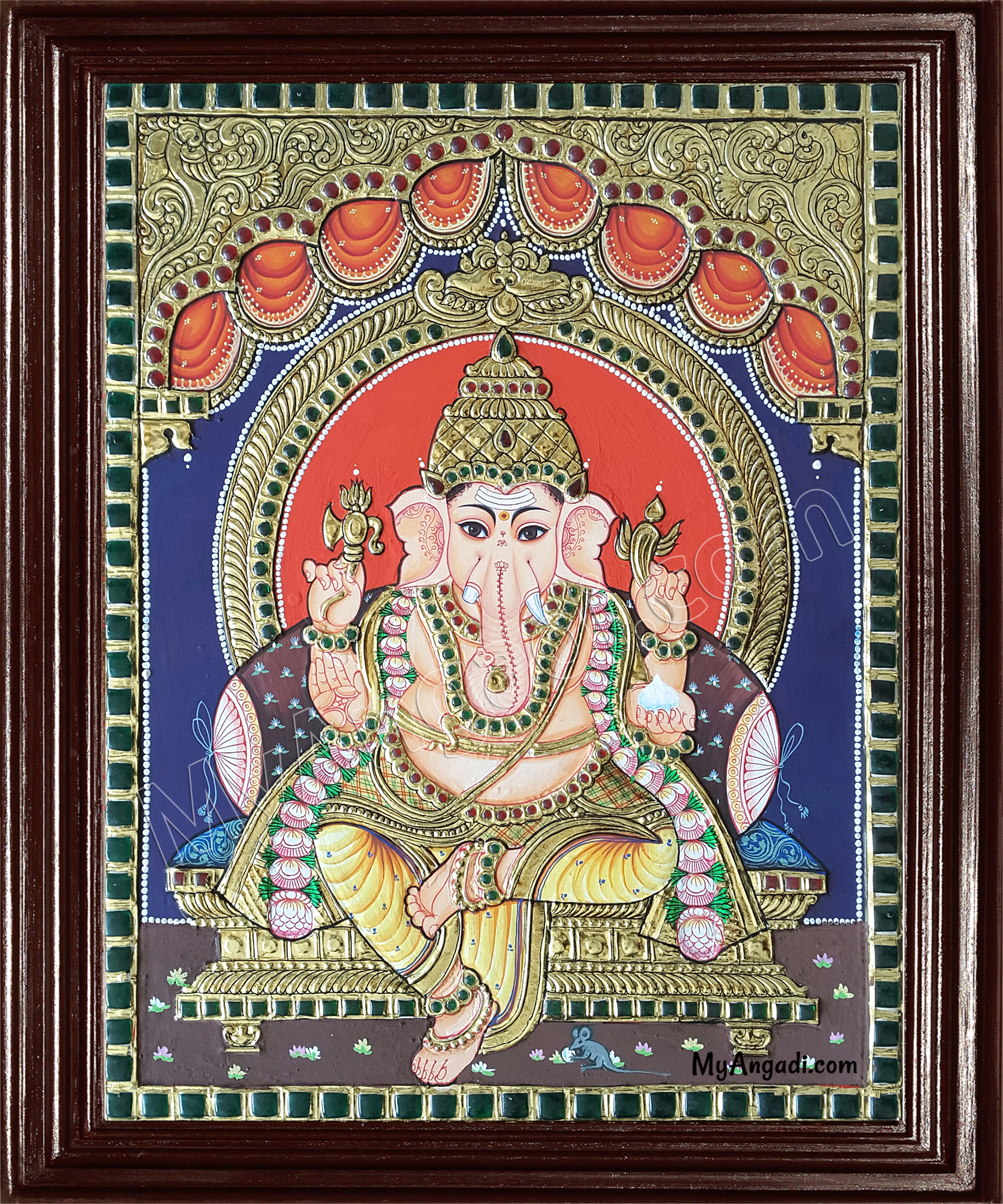 vinayagar tanjore painting
