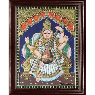 Saraswathi Tanjore Painting