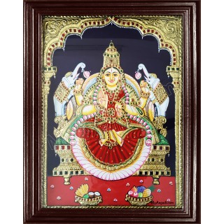 Gaja Lakshmi Tanjore Painting