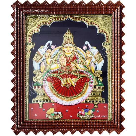 Gaja Lakshmi Tanjore Painting