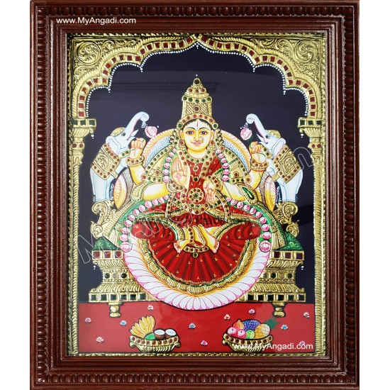 Gaja Lakshmi Tanjore Painting