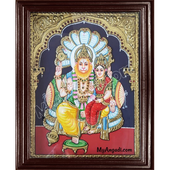 Lakshmi Narasimmar Tanjore Painting