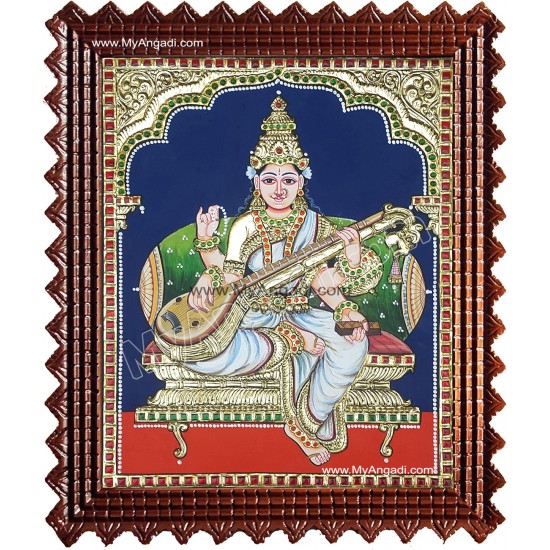 Sarawathi Tanjore Painting Sarawathi Tanjore Painting