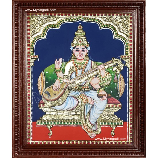 Sarawathi Tanjore Painting Sarawathi Tanjore Painting
