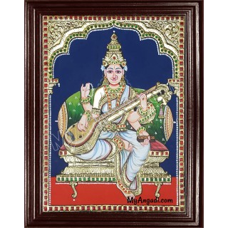 Sarawathi Tanjore Painting