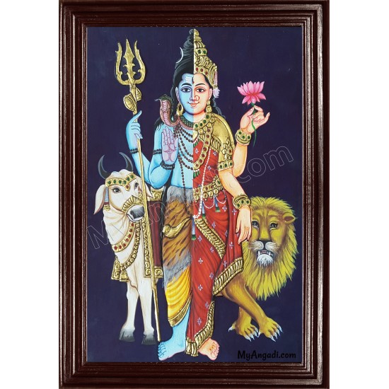 Arthanareeswarar Tanjore Painting