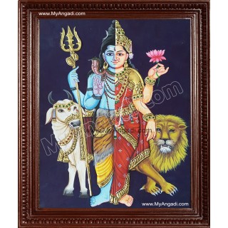 Arthanareeswarar Tanjore Painting