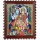 Shiva, Parvathi, Ganesha and Murugan Tanjore Painting Shiva, Parvathi, Ganesha and Murugan Tanjore Painting