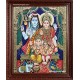 Shiva, Parvathi, Ganesha and Murugan Tanjore Painting Shiva, Parvathi, Ganesha and Murugan Tanjore Painting