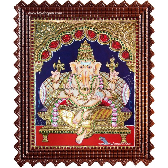 Ganesha Tanjore Painting Ganesha Tanjore Painting