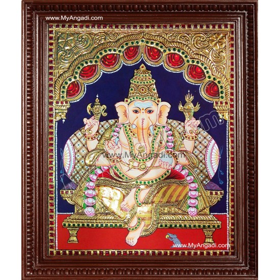 Ganesha Tanjore Painting Ganesha Tanjore Painting