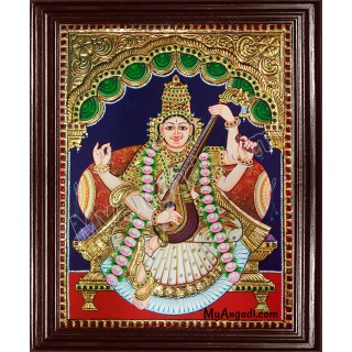 Saraswati Tanjore Painting