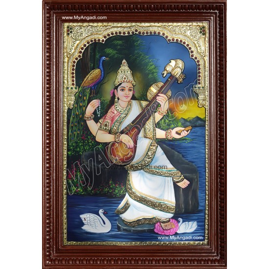 Saraswathi Tanjore Painting