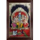 Shiva, Parvathi, Ganesha and Murugan Tanjore Painting Shiva, Parvathi, Ganesha and Murugan Tanjore Painting