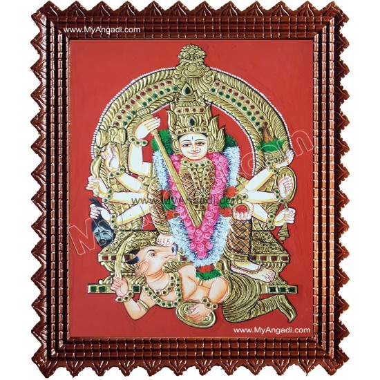Madura Kaliamman Tanjore Painting Madura Kaliamman Tanjore Painting
