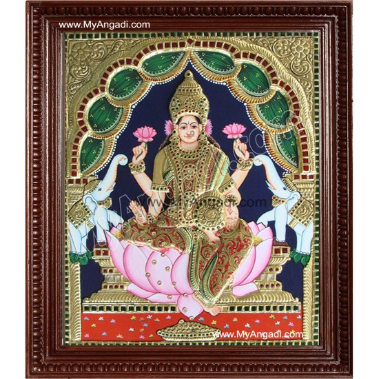 Gaja Lakshmi Tanjore Painting Gaja Lakshmi Tanjore Painting